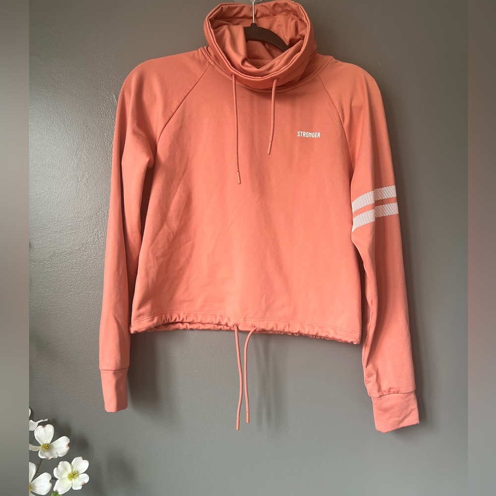 STRONGER- Signature Turtleneck Training Loose Fit (Peach- Small)